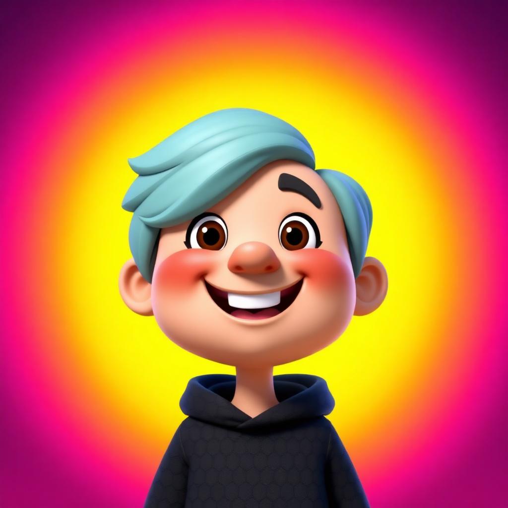 Exemplo do efeito Avatar e caricatura divertida