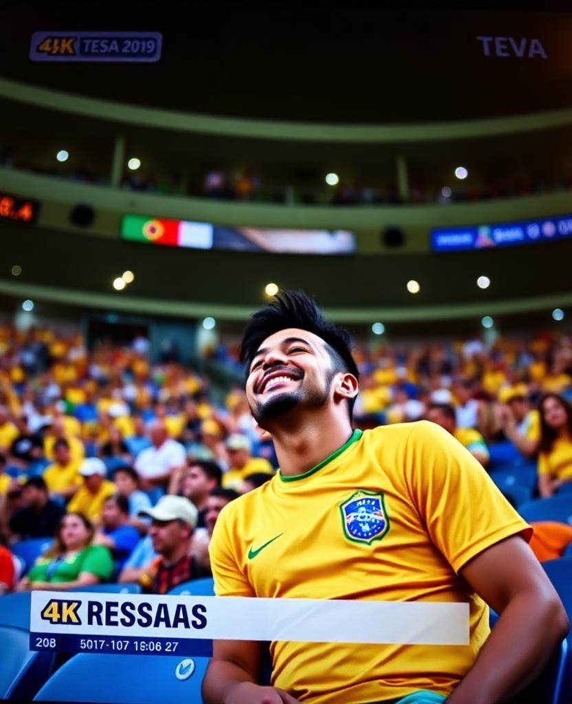 Exemplo do efeito Câmera da transmissão