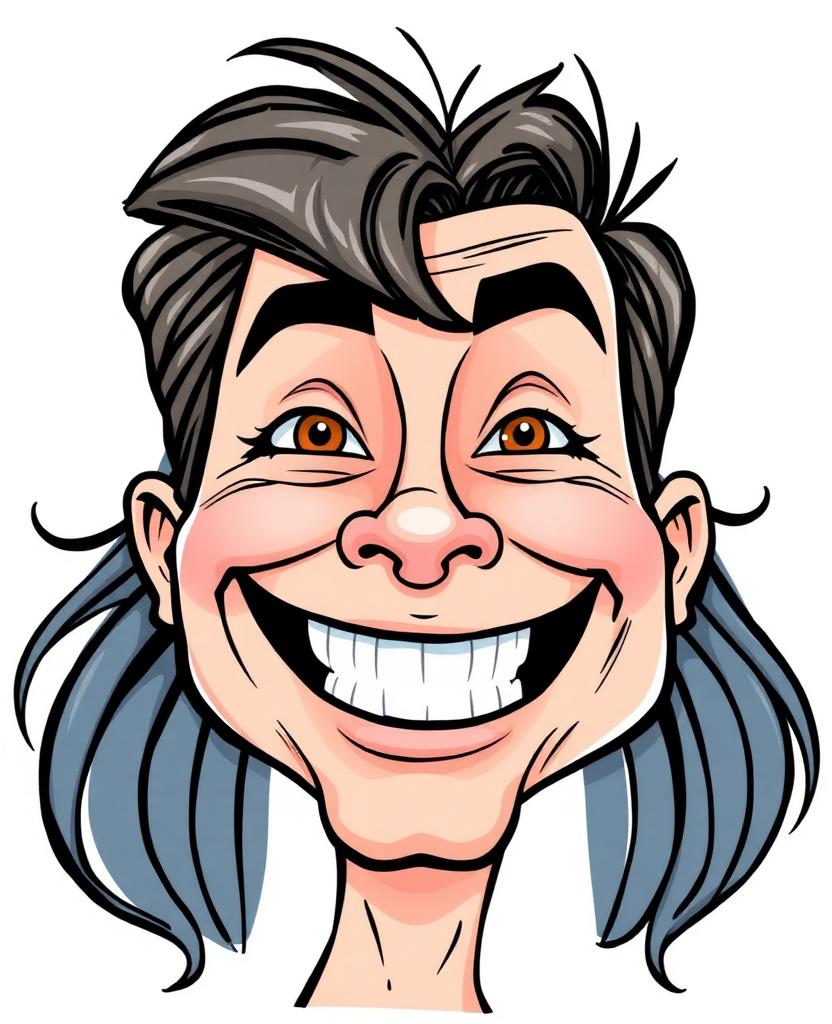 Exemplo do efeito Caricatura com IA