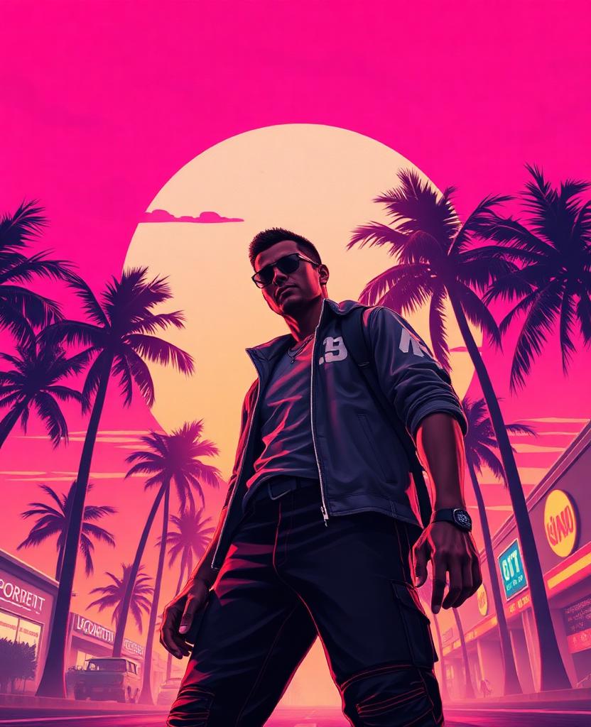 Exemplo do efeito Pôster estilo GTA